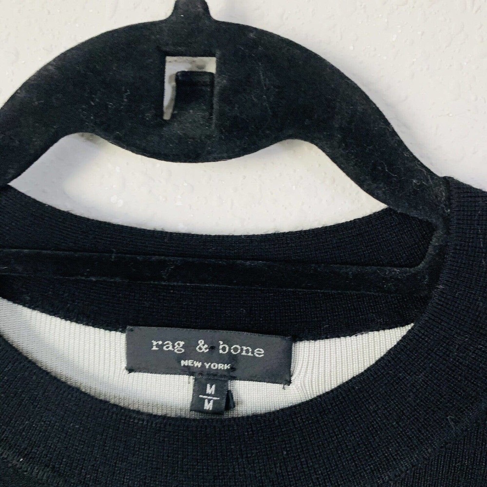 Rag And Bone Black And Gray Color Block Sweater D… - image 2